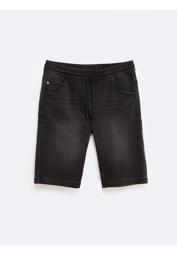 Big-Star - Szorty męskie jeansowe czarne Parker 954. Okazja: na co dzień. Kolor: czarny. Materiał: jeans. Styl: elegancki, casual