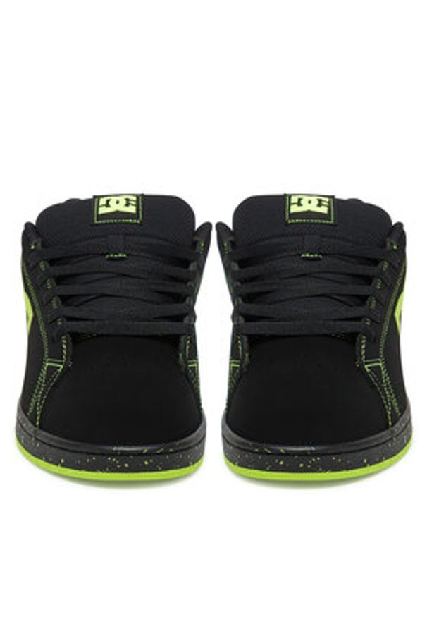 DC Sneakersy GAVELER ADYS100536-BL4 Czarny. Kolor: czarny. Materiał: nubuk, skóra