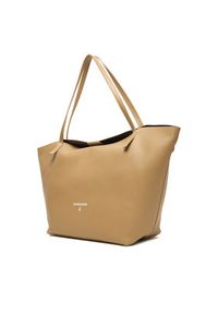 Patrizia Pepe Torebka 2B0130/L148-B775 Beżowy. Kolor: beżowy. Materiał: skórzane