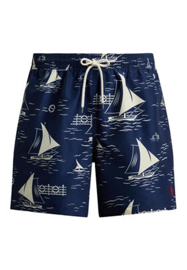 Polo Ralph Lauren Szorty kąpielowe 710B18029001 Granatowy Regular Fit. Kolor: niebieski. Materiał: syntetyk