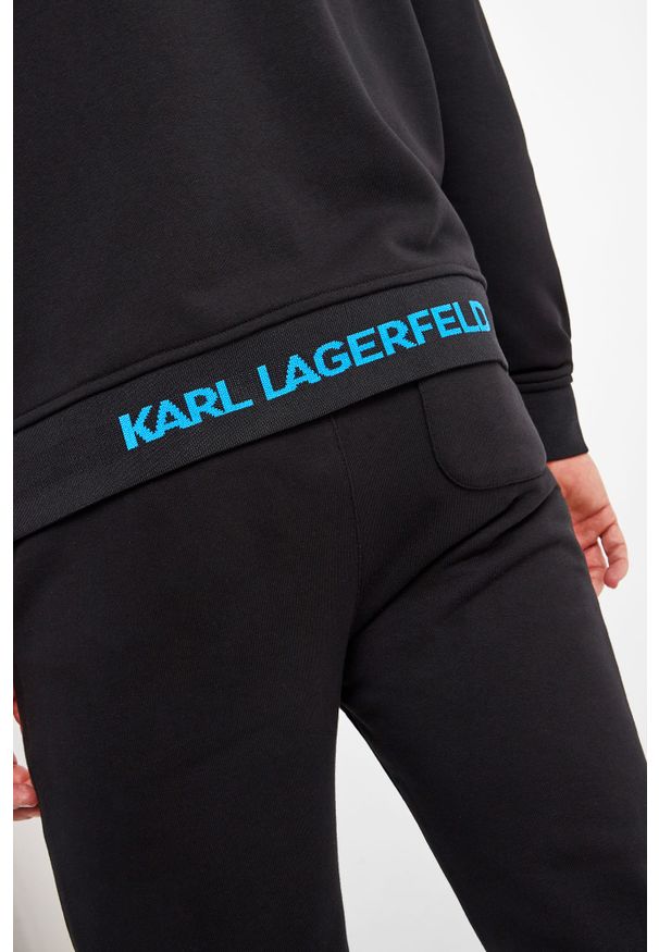 Karl Lagerfeld - BLUZA KARL LAGERFELD. Typ kołnierza: kołnierzyk stójkowy. Materiał: tkanina