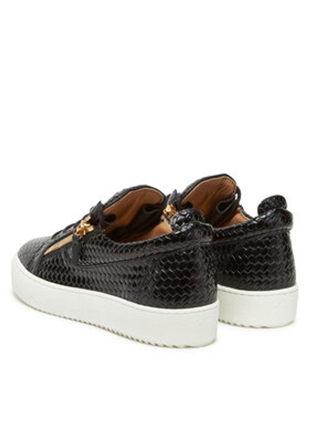 Giuseppe Zanotti - GIUSEPPE ZANOTTI Sneakersy RM50012/001 Czarny. Kolor: czarny. Materiał: skóra