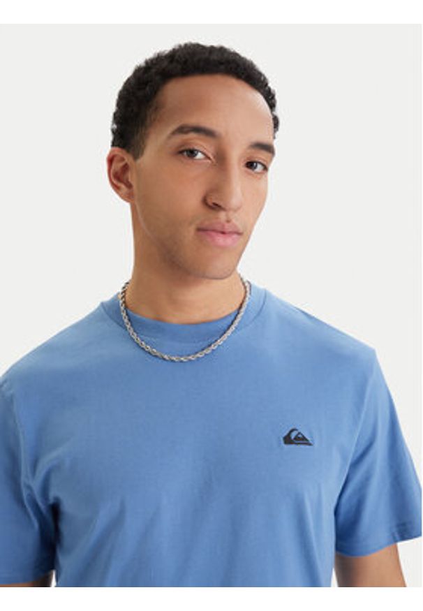 Quiksilver T-Shirt EQYZT07711 Niebieski Regular Fit. Kolor: niebieski. Materiał: bawełna