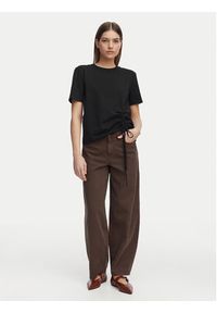 French Connection T-Shirt 76QZA Czarny Relaxed Fit. Kolor: czarny. Materiał: bawełna #2