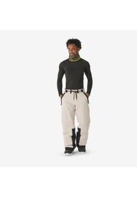 DREAMSCAPE - Spodnie narciarskie i snowboardowe męskie Quechua SNB 500. Kolor: beżowy. Materiał: materiał. Sezon: zima. Sport: narciarstwo, snowboard