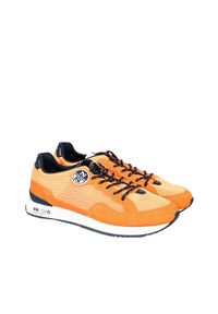 North Sails Sneakersy "Hitch" | RW-04 SHOCK-047 | Hitch | Mężczyzna | Pomarańczowy. Kolor: pomarańczowy. Materiał: materiał, skóra. Wzór: aplikacja #1