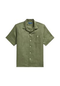 Polo Ralph Lauren Koszula 710966421501 Zielony Regular Fit. Typ kołnierza: polo. Kolor: zielony. Materiał: len #6