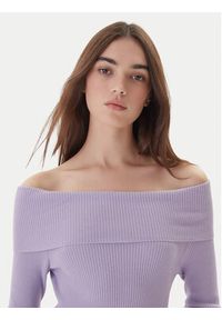 Kontatto Sweter 3M0813C Fioletowy Regular Fit. Kolor: fioletowy. Materiał: syntetyk #5