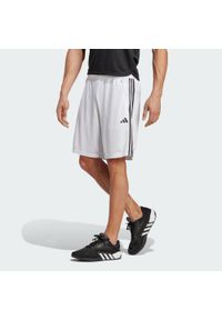 Adidas - Train Essentials Piqué 3-Stripes Training Shorts. Kolor: biały, wielokolorowy, czarny. Materiał: materiał