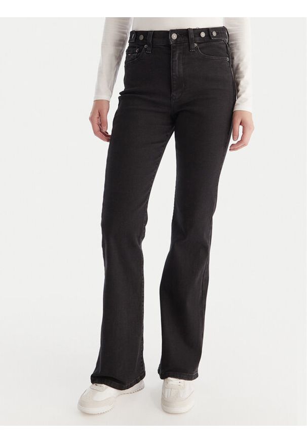 Tommy Jeans Jeansy Sylvia DW0DW20503 Czarny Flare Fit. Kolor: czarny