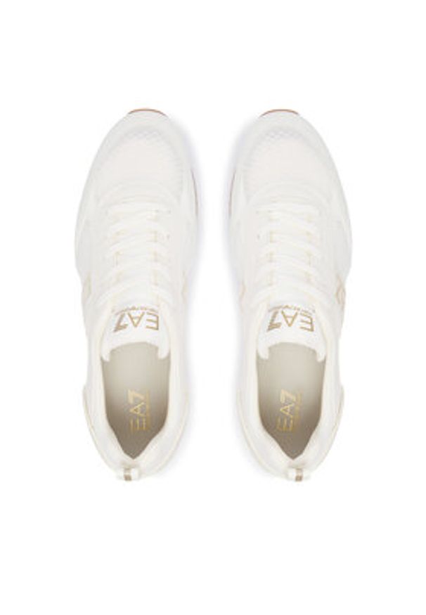 EA7 Emporio Armani Sneakersy 7X000334 AF18610 MZ582 Kremowy. Kolor: kremowy. Materiał: skóra
