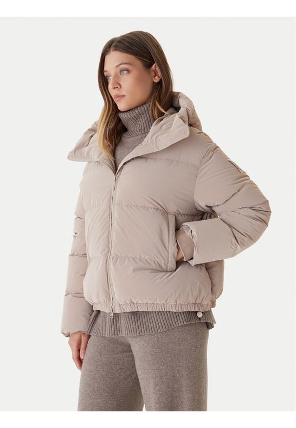 Bomboogie Kurtka puchowa Riga JW8139TGLP5 Beżowy Regular Fit. Kolor: beżowy. Materiał: syntetyk