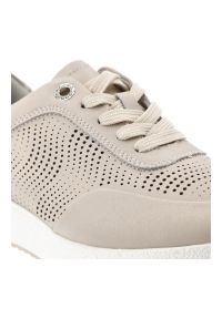 Beżowe Sneakersy S.Barski Modne Obuwie Damskie. Zapięcie: sznurówki. Kolor: beżowy. Materiał: materiał. Szerokość cholewki: normalna #3