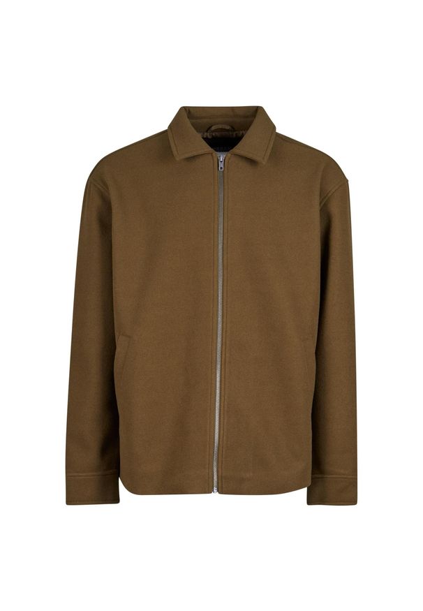 Urban Classics - Męska Kurtka Basic. Kolor: zielony. Sport: turystyka piesza