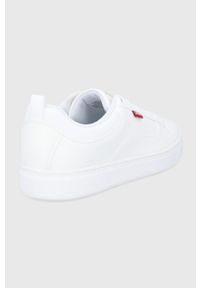 Levi's® - Levi's Buty Caples 2.0 kolor biały. Okazja: na spotkanie biznesowe. Nosek buta: okrągły. Zapięcie: sznurówki. Kolor: biały. Materiał: guma #2