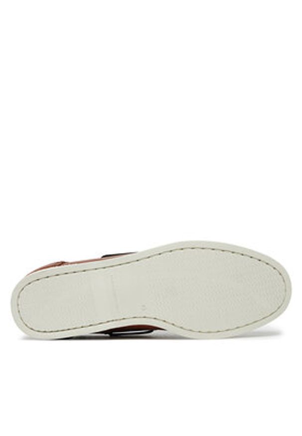 TOMMY HILFIGER - Tommy Hilfiger Półbuty Th Boat Shoe Core Lth FM0FM05569 Brązowy. Kolor: brązowy. Materiał: skóra