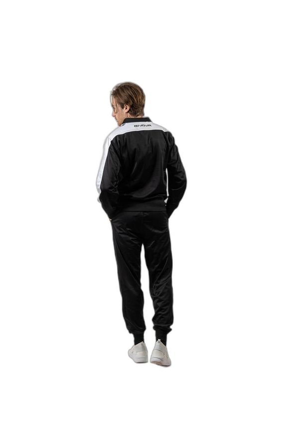 Dres Givova Roma. Kolor: żółty, czarny, biały, wielokolorowy. Materiał: dresówka. Sport: tenis, piłka nożna