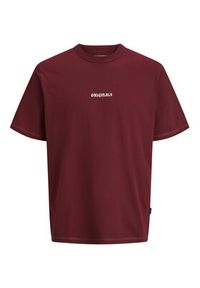 Jack & Jones T-Shirt Meadows Minimal 12283630 Czerwony Loose Fit. Kolor: czerwony. Materiał: bawełna #3