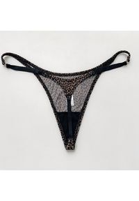 Intica - Stringi biodrówki z delikatnych materiałów niewidoczne pod ubraniem Viole. Kolor: czarny. Materiał: materiał #9