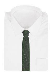 Krawat Męski - Angelo di Monti - Zielony, Motyw Kwiatowy. Kolor: zielony. Materiał: tkanina. Wzór: kwiaty. Styl: elegancki, wizytowy