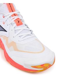 Mizuno Buty halowe Wave Momentum Elite V1GA2512 Pomarańczowy. Kolor: pomarańczowy. Materiał: skóra. Model: Mizuno Wave #6