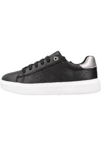 Geox - Buty GEOX J NETTUNO G. Czarny. Kolor: czarny. Materiał: tkanina, skóra. Sport: turystyka piesza