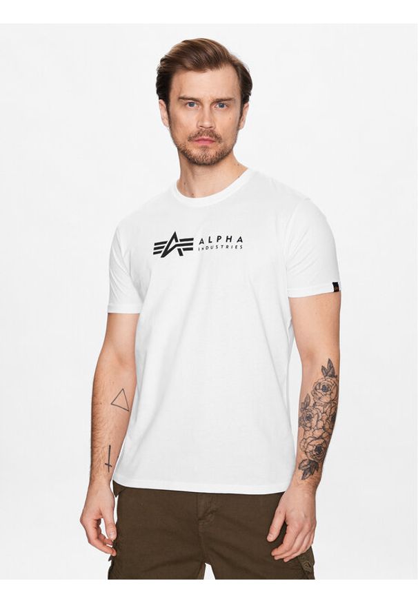 Alpha Industries Komplet t-shirtów Alpha Label 118534 Biały Regular Fit. Kolor: biały. Materiał: bawełna