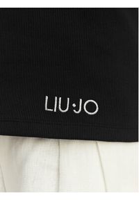 Liu Jo Beachwear Top VA6122 J4822 Czarny Regular Fit. Kolor: czarny. Materiał: bawełna #5