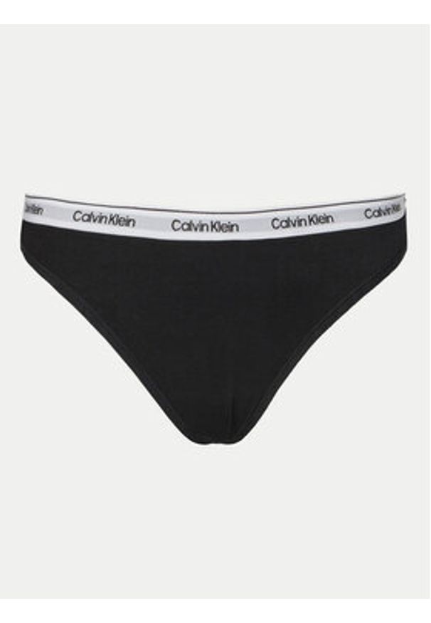 Calvin Klein Underwear Komplet 3 par stringów 000QD5209E Kolorowy. Materiał: bawełna. Wzór: kolorowy