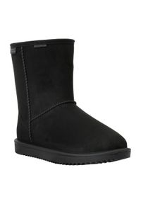 Regatta - Damskie Wodoodporne Buty Zimowe Risely Z Podszewką Ze Sztucznego Futra. Kolor: czarny. Materiał: futro. Sezon: zima #1