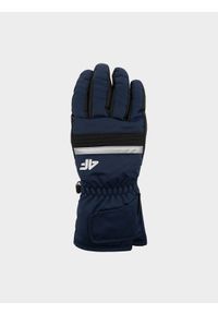 4f - Rękawice narciarskie Thinsulate© męskie. Kolor: niebieski. Materiał: syntetyk, materiał. Technologia: Thinsulate. Sport: narciarstwo