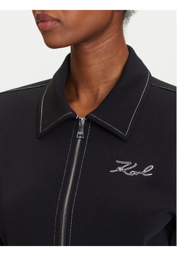 Karl Lagerfeld - KARL LAGERFELD Kombinezon A3W13047 Czarny Regular Fit. Kolor: czarny. Materiał: bawełna