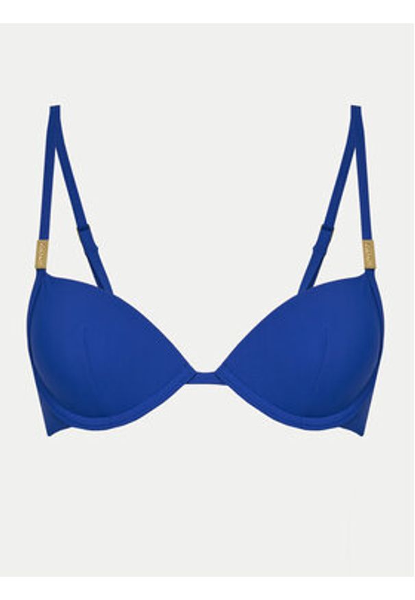 Calvin Klein Swimwear Góra od bikini KW0KW02383 Granatowy. Kolor: niebieski. Materiał: syntetyk