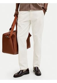 Jack & Jones Chinosy Kane 12268490 Écru Relaxed Fit. Kolor: kremowy. Materiał: bawełna #1