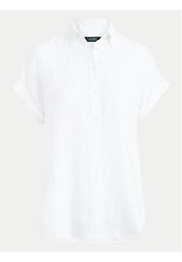 Lauren Ralph Lauren Koszula 200699152001 Biały Regular Fit. Kolor: biały. Materiał: len #5