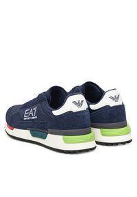 EA7 Emporio Armani Sneakersy 7X000380 AF19175 MZ230 Granatowy. Kolor: niebieski. Materiał: materiał #3