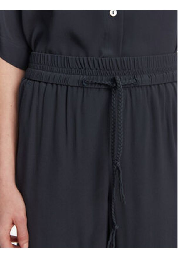 Marella Spodnie palazzo Vivaio 2513131054 Granatowy Wide Leg. Kolor: niebieski. Materiał: acetat