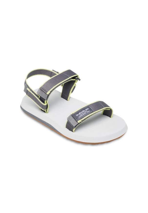 Quiksilver - Sandały dla Chłopcy MONKEY CAGED. Kolor: szary. Materiał: guma. Styl: sportowy