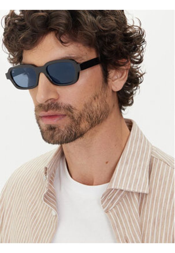 Jack & Jones - Jack&Jones Okulary przeciwsłoneczne Jacezra 12277126 Czarny. Kolor: czarny