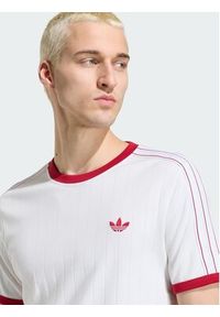 Adidas - adidas T-Shirt Drop Needle 3 Stripes Tee KS7449 Biały Regular Fit. Kolor: biały. Materiał: bawełna #2