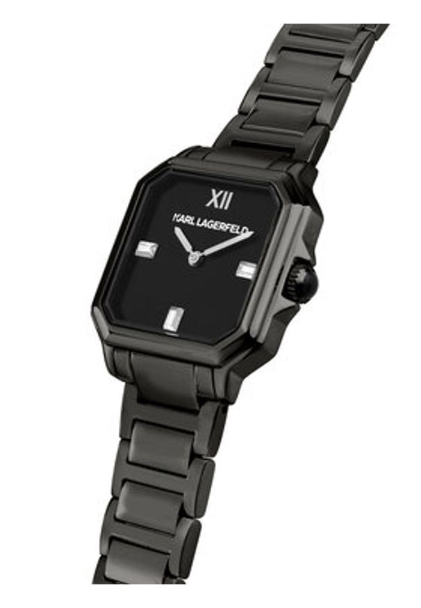 Karl Lagerfeld - KARL LAGERFELD Zegarek R0553102504 Czarny. Kolor: czarny