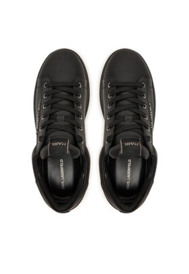 Karl Lagerfeld - KARL LAGERFELD Sneakersy KL52575N Czarny. Kolor: czarny. Materiał: skóra