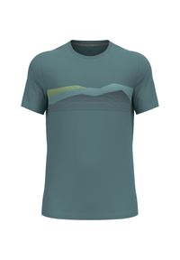 Odlo - Koszulka z krótkim rękawem męska ODLO F-Dry Ridgeline T-Shirt Crew Neck s/s. Kolor: niebieski. Długość rękawa: krótki rękaw. Długość: krótkie #1