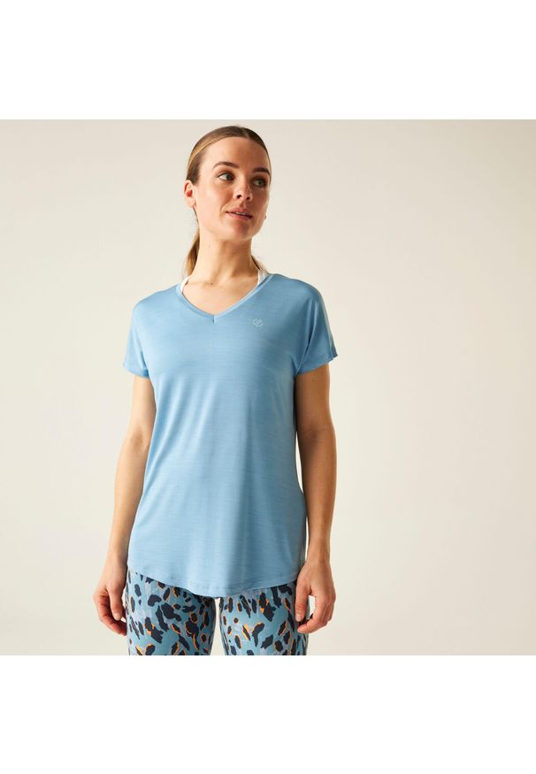 DARE 2B - Damska koszulka Vigilant Lightweight Active. Kolor: niebieski. Materiał: tkanina, skóra. Sport: turystyka piesza, fitness
