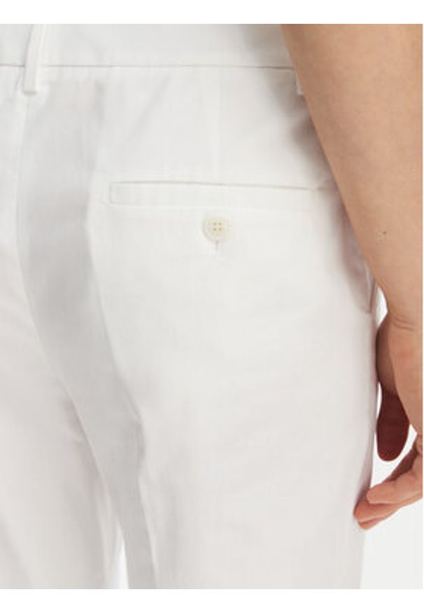 Weekend Max Mara Spodnie materiałowe Cecco 2615131082 Biały Regular Fit. Kolor: biały. Materiał: bawełna