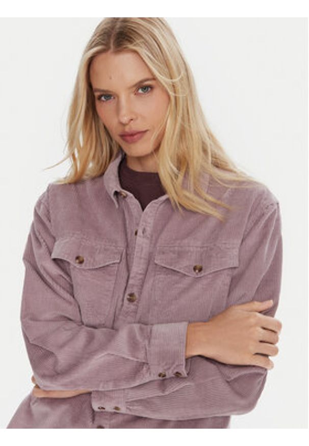 Roxy Koszula Let It Go Cord ERJWT03700 Fioletowy Regular Fit. Kolor: fioletowy. Materiał: bawełna