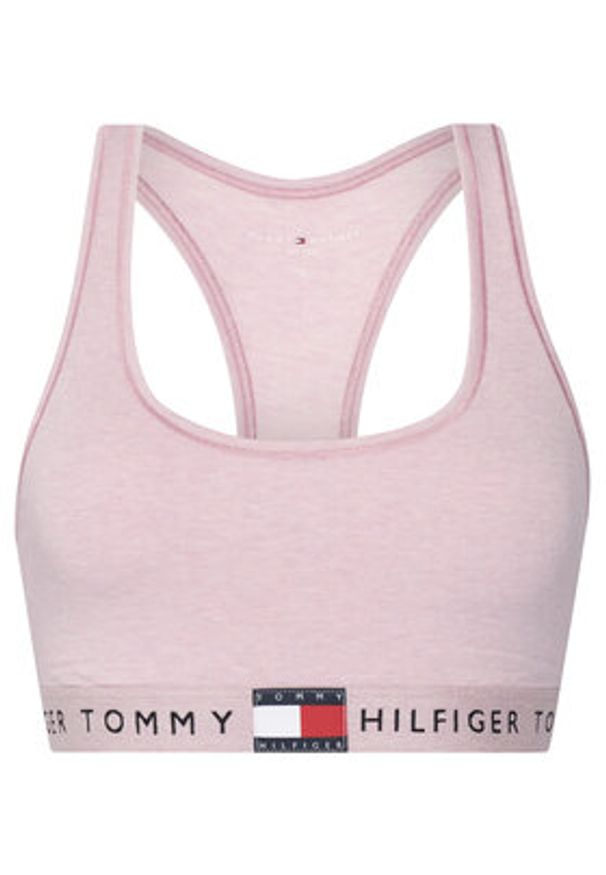 TOMMY HILFIGER - Tommy Hilfiger Biustonosz top UW0UW06221 Różowy. Kolor: różowy. Materiał: bawełna