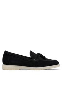 Clarks Mokasyny Narini Edge 26181450 Czarny. Kolor: czarny. Materiał: skóra, zamsz