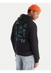 Quiksilver Bluza EQYFT05126 Czarny Comfort Fit. Kolor: czarny. Materiał: bawełna