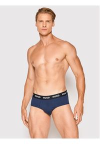 Hugo - HUGO Komplet slipów Hipbrief 50469763 Granatowy. Kolor: niebieski. Materiał: bawełna #4